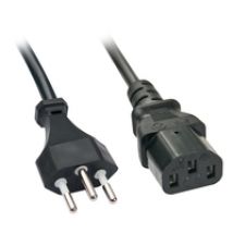 Lindy 30425 Stromkabel Schwarz 0,7 m C13-Koppler