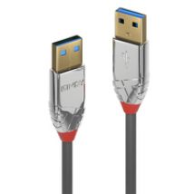 Lindy 36629 USB Kabel USB 3.2 Gen 1 (3.1 Gen 1) 5 m USB A Grau