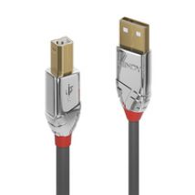 Lindy 36642 USB Kabel USB 2.0 2 m USB A USB B Grau