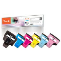 Peach 0F319010 Druckerpatrone 6 Stück(e) Kompatibel Schwarz, Blau, Cyan, Magenta, Gelb