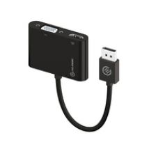 ALOGIC DP-VGHD4K-ADP Videokabel-Adapter DisplayPort HDMI + VGA (D-Sub) Schwarz