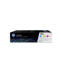 HP 126A 3er-Pack Cyan/Magenta/Gelb Original LaserJet Tonerkartuschen