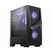 MSI MAG Forge 100M Midi Tower Schwarz, Transparent
