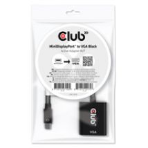 CLUB3D MiniDisplayPort™ to VGA Black Active Adapter M/F