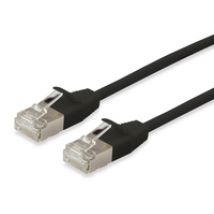 Equip Cat.6A F/FTP Slim-Patchkabel, 7.5m, Schwarz