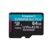 Kingston Technology 64GB microSDXC Canvas Go Plus 170R A2 U3 V30 Einzelpack ohne Adapter