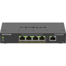 NETGEAR 5-Port Gigabit Ethernet High-Power PoE+ Plus Switch (GS305EPP) Managed L2/L3 Gigabit Ethernet (10/100/1000) Power over Ethernet (PoE) Schwarz