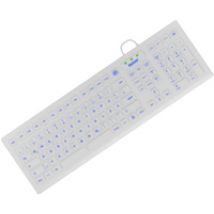 KeySonic KSK-8031INEL Tastatur Industriell USB QWERTZ Deutsch Weiß