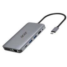 Acer HP.DSCAB.009 laptop-dockingstation & portreplikator Kabelgebunden USB 3.2 Gen 1 (3.1 Gen 1) Type-C Silber