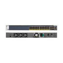 NETGEAR M4300-28G-PoE+(1000W)/US/EMEA Managed Gigabit Ethernet (10/100/1000) Power over Ethernet (PoE) 1U Schwarz