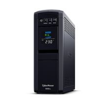 CyberPower CP1200EIPFCLCD Line-Interactive USV 1200VA/720W Reine Sinuswelle, AVR, LCD, USB (HID), DB9, RJ45 Lan Protection, Ausgang (2) Schuko (4) IEC, Expansion Port für opt. Netzwerkkomunikation