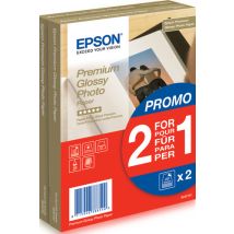Original Epson Premium Glossy Photo Paper 10x15cm (2 x 40 Sheets)
