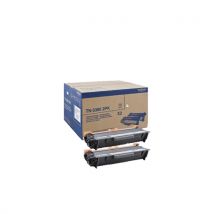 Original Brother TN3380 Black Toner Cartridge Twin Pack