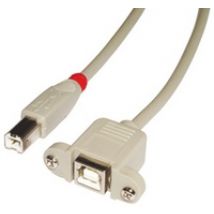 Lindy 31801 USB Kabel USB 2.0 1 m USB B Grau