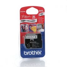 Original Brother MK221SZ 9mm Plastic Tape - Black on White 4 Metres