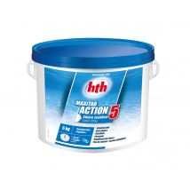 Hth - Chlore 5 actions en galets Maxitab Blanc, en NC - 5 kg