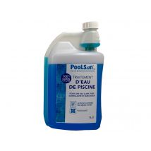Poolsan - Traitement eau de piscine sans chlore - PooLSan Bleu, en NC - 1 L
