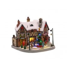 Lemax - La taverne Bell & Thistle avec adaptateur 4,5 V- LEMAX Multicolor Dimensions (L x l x H):23,8 x 19 x 22,50 cm Effet de lumière:Fixe Marque:LEM