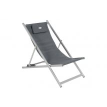 Hesperide - Chilienne avec appuie-tête ardoise Honolulu - Hespéride Ardoise Dimensions (L x l x H):55,5 x 109 x 99 cm Garantie:2 ans Marque:HESPERIDE