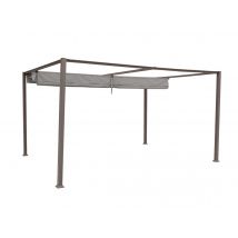 Hesperide - Tonnelle de jardin en aluminium noisette Palmeira - 4 x 3 m - Hespéride Marron Dimensions (L x l):4 x 3 cm Forme:Rectangle Garantie:2 ans