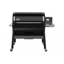 Weber - Barbecue à pellets Smokefire EX6 GBS Noir Crochet(s) porte-accessoires:Oui Dimensions (L x l x H):140 x 84 x 119 cm Foyer vertical:Non Garant