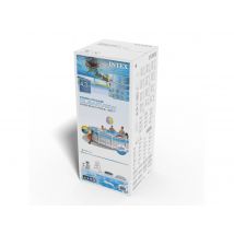 Intex - Piscine tubulaire Prism Frame Clearview ronde 4,27 x 1,07 m Gris, en PVC - Installation Piscinéco sur Demande
