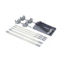 Intex - Voile d'ombrage pour piscine tubulaire jusqu'à 2,74 m Gris, en NC - 375 x 185 x 300 cm - Garantie 1 an - Installation Piscinéco sur Demande