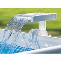 Intex - Cascade de piscine Led Multicolore Blanc, en PVC