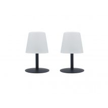 Lumisky - Lot de 2 lampes de table sans fil STANDY MINI NANO variable - 55 à 110 lumens - Ø 10 x H 16 cm - LUMISKY Blanc Couleur éclairage:Blanc chaud