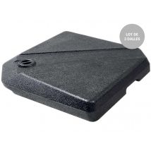 Eda - Dalle parasol déporté à remplir - Anthracite Anthracite Diamètre du mât:NC Dimensions (L x l x H):49 x 49 x 9 cm Forme:Carré Marque:EDA Matière(