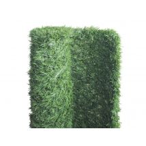 Jardideco - Haie artificielle Super Deluxe 243 brins 6 m2 rouleaux 3 x 1,50 m Vert Densité:1,3 kg, en Plastique Nombre de brins:81 brins