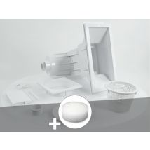 Hayward - Skimmer premium grande meurtrière (béton) + Filtre pour paniers de skimmer PureFlow Blanc, en ABS - 45,0 x 54,1 x 43,6 cm