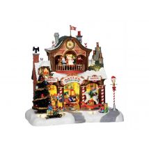 Lemax - L'atelier du Père Noël, avec adaptateur 4,5 V - LEMAX Multicouleurs Dimensions (L x l x H):27 x 25 x 27 cm Effet de lumière:Fixe Marque:LEMAX