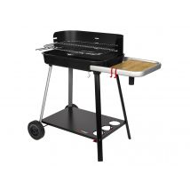Somagic - Barbecue à charbon Vulcano 2300 Noir Couvercle:Non Crochet(s) porte-accessoires:Oui Cuve:Fonte Dimensions (L x l x H):101 x 56 x 90,5 cm Foy