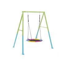 Intex - Portique-balançoire 1 agrès nid d'oiseau Vert Dimensions (L x l x H):2,35 x 2,01 x 2,00 m Dimensions colis (L x l x H):119,50 x 26,80 x 39,50