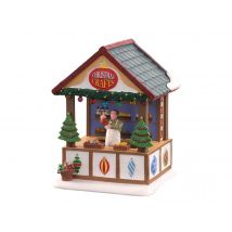 Lemax - Le stand des décorations de Noël artisanales - LEMAX Multicolore Dimensions (L x l x H):10,50 x 11 x 14,10 cm Effet de lumière:Fixe Interrupte