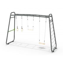 Exit Toys - Structure fitnesse GetSet Monkeybar MB310 Gris Dimensions (L x l x H):379 x 115 x 248 cm Garantie:10 ans Marque:EXIT TOYS Matière(s):Acier