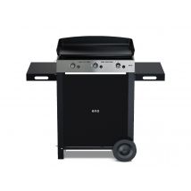 Eno - Plancha à gaz sur chariot Initial 65 en inox 3 brûleurs - 6,3 kW - ENO Noir Matière(s):Acier Origine:Fabriqué en France Puissance (kW):3,6 kW, e