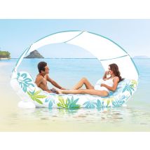 Intex - Matelas de piscine hamac tropical Bleu, en Vinyle - 224 x 150 x 165 cm