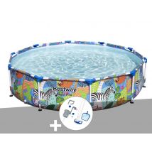 Bestway - Kit piscine tubulaire Steel Pro ronde 3,05 x 0,66 m + Kit d'entretien - Installation Piscinéco sur Demande