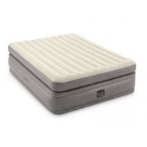 Intex - Matelas gonflable Prime Comfort 2 places Beige Dimensions (L x l x H):203 x 152 x 51 cm Fiber Tech:Oui Gamme:Plus Garantie:2 ans Gonfleur inté