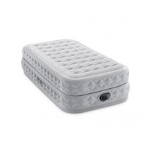 Intex - Matelas gonflable Supreme Air Flow 1 place Blanc Dimensions (L x l x H):191 x 99 x 51 cm Fiber Tech:Oui Gamme:Deluxe Garantie:2 ans Gonfleur i
