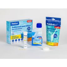 Poolsan - PooLSan - Désinfection sans chlore - Kit piscinettes - Pour la désinfection de votre eau de piscine Blanc, en NC