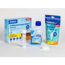 Poolsan - PooLSan - Désinfection sans Chlore - Kit pour SPA - Pour Une Désinfection Totale de Votre Eau Blanc, en NC