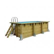 Ubbink - Piscine bois Linéa UrbanPool 4,50 x 2,50 x 1,40 mLiner bleu Bois, en Bois