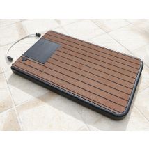 Ubbink - Plancher Solairs pour douche de piscine solaire en teck Bois, en EVA - 109 x 69 x 8,5 cm