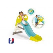 Smoby - Toboggan GM Bleu Dimensions (L x l x H):159 x 68 x 100 cm Evolutif:Non Garantie:1 an Longueur de glisse:1,50 m Marque:SMOBY Matière(s):Plastiq