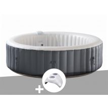 Infinite Spa - Kit spa gonflable Xtra rond Bulles 8 places + Porte verre - Garantie 2 ans - Installation Piscinéco sur Demande