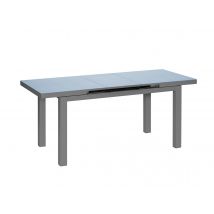 Jardiline - Table à manger d'extérieur extensible en aluminium gris Ibiza anthracite10/12 places Anthracite Dimensions (L x l x H):300 x 100 x 75 cm