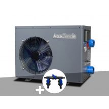 Aquazendo - Pompe à chaleur 6,10 kW Aqua Premium 6000 + Kit by-pass Ø 32/38/50 mm - AquaZendo Gris, en NC - 84,50 x 28,50 x 54 cm - Garantie 2 ans